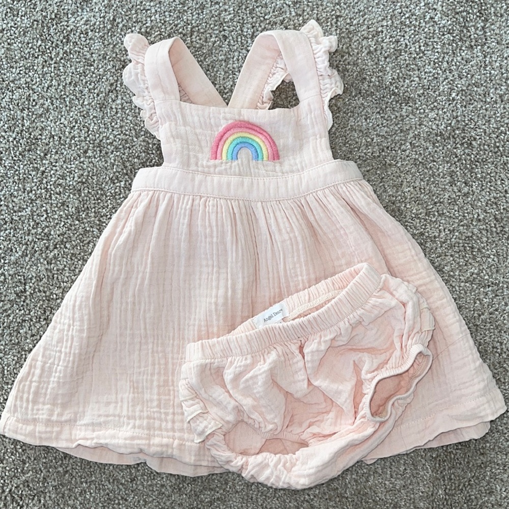 Angel Dear Muslin Cross back Dress